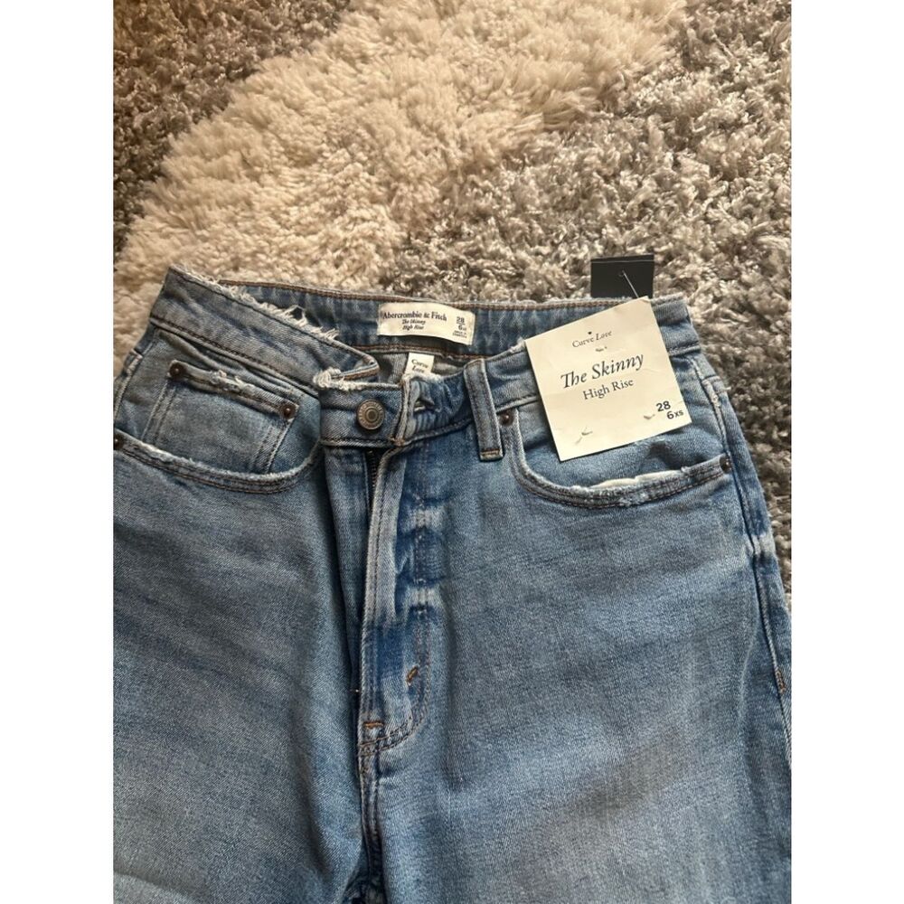 NWT Abercrombie curve love high rise skinny jeans - Picture 4 of 7